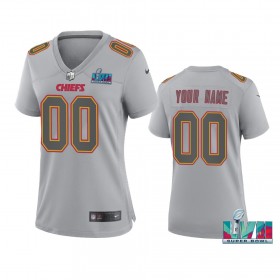 Tröjor Kansas City Chiefs Atmosphere Custom grå Super Bowl LVII - Dame